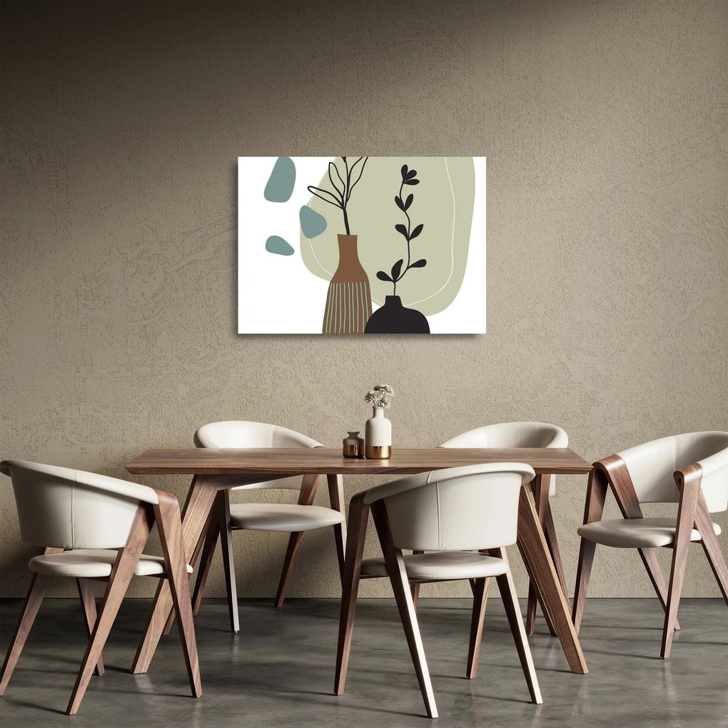 Obraz na szkle - Kwiaty w wazonie N⁰2 (70x50 cm)