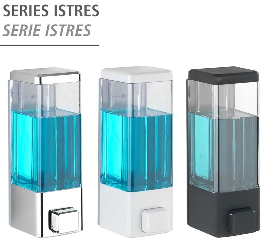 Biały ścienny plastikowy dozownik do mydła 320 ml Istres – Wenko
