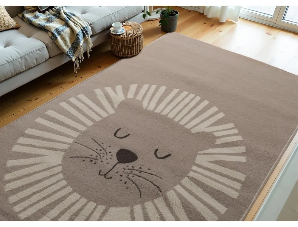 Beżowy dywan dziecięcy 120x170 cm Happy Lion – Hanse Home