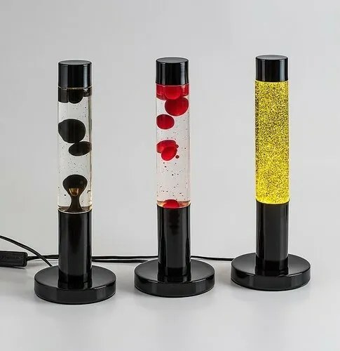 Rabalux 76027 dekoracyjna lampa stołowa lawa LED Lavastic, czarny