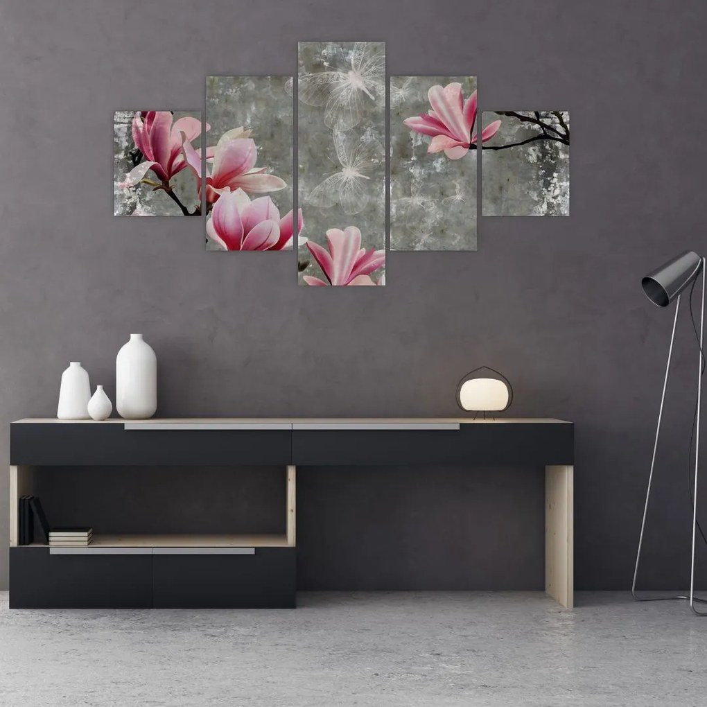 Obraz z kwiatami (125x70 cm)