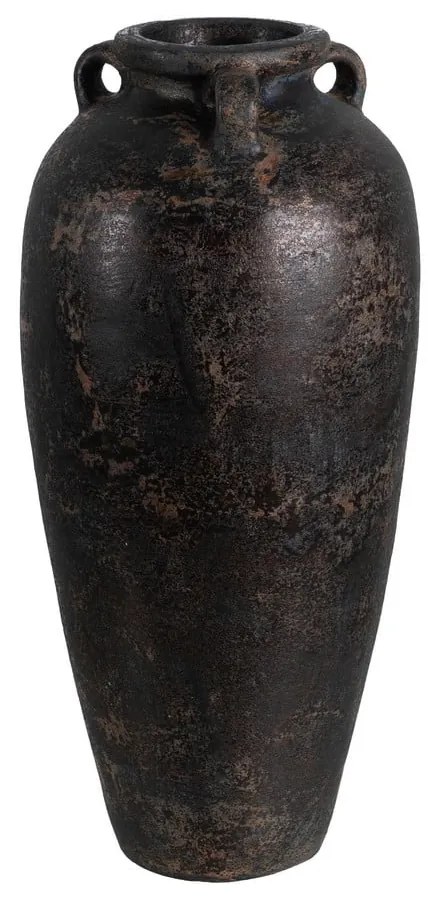 Czarny wysoki wazon z terakoty (wysokość 60 cm) Artem – Ixia