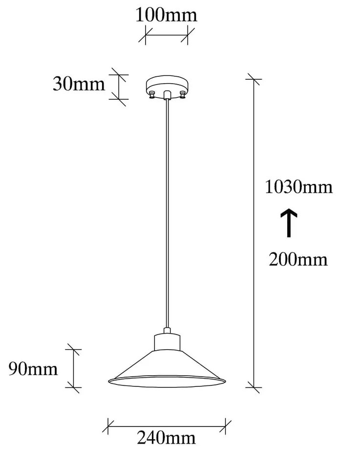 Turkusowa/w naturalnym kolorze lampa wisząca z metalowym kloszem ø 24 cm Manavgat – Opviq lights