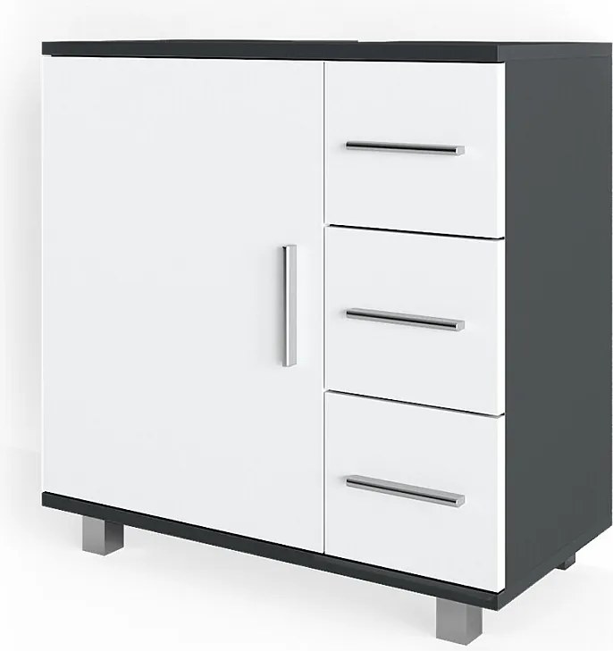 Szafka na wannę antracyt 60x33x60.8 ilias