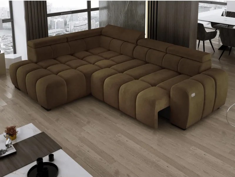 Narożnik BULL L Lewostronny z Elektryczną Regulacją SALVADOR 10 WERSAL