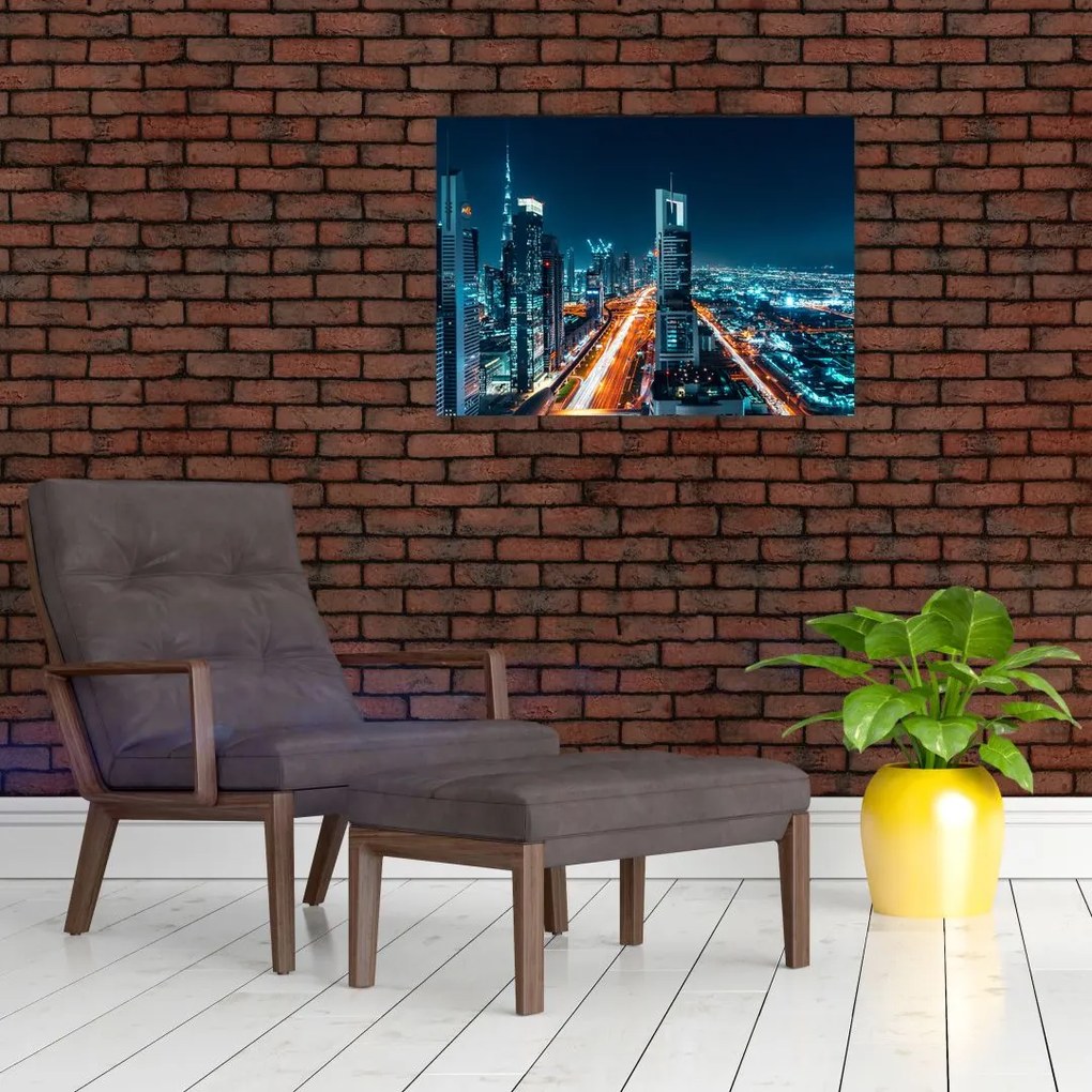 Obraz  - Noc w Dubaju (70x50 cm)
