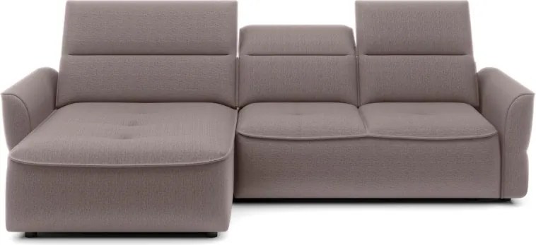 Narożnik MURILLO S Mini z elektryczną regulacją siedziska Lewostronny w tkaninie VOGUE 04 WERSAL