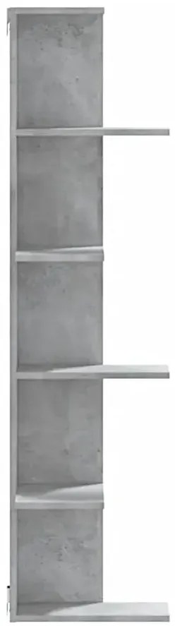 Minimalistyczna półka ścienna szarość betonu - Efez