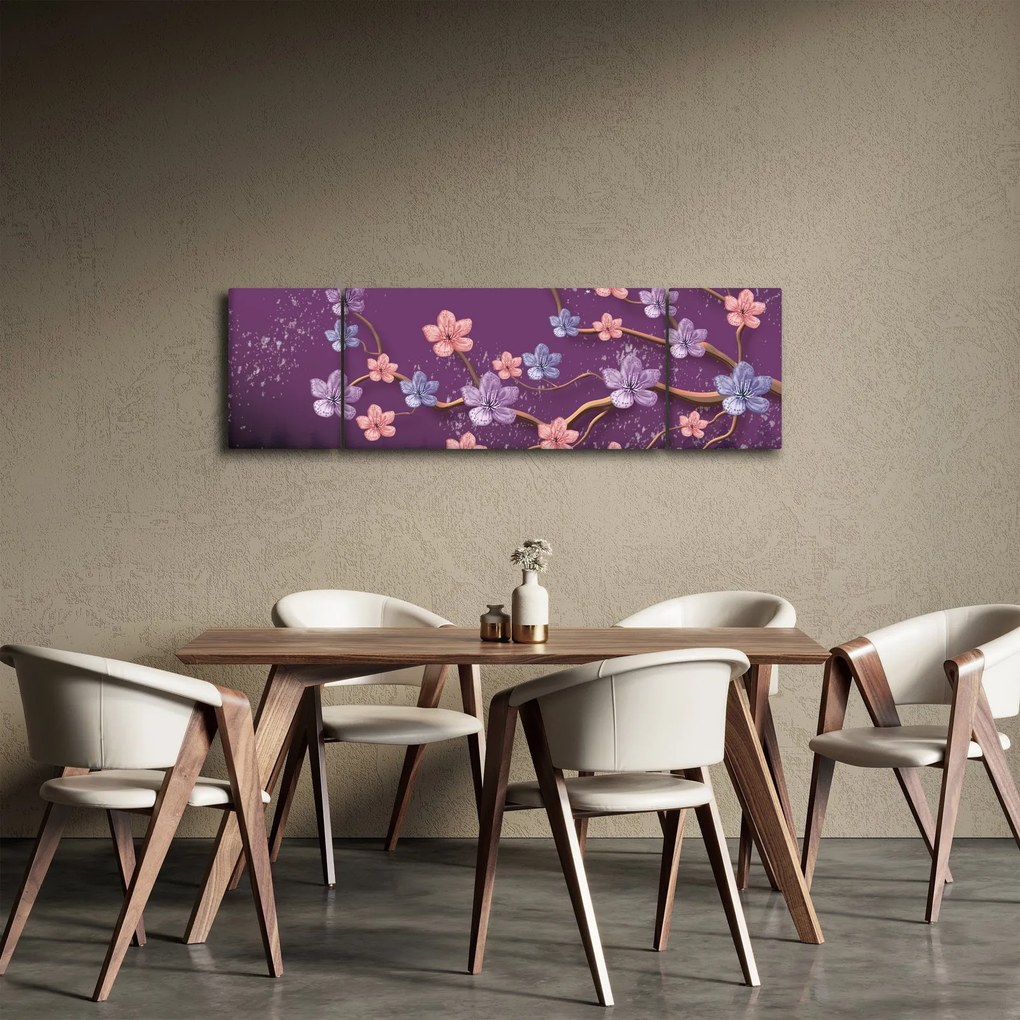 Obraz - Wiosenny zmierzch (170x50 cm)