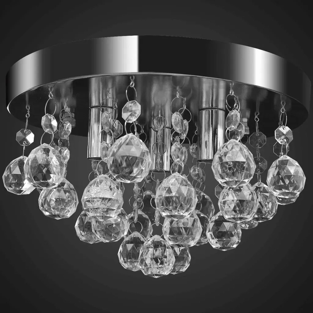 Lampa sufitowa glamour z kryształkami - 4X E972 E2-W31