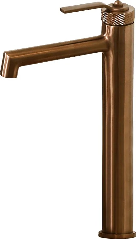 Molette bateria umywalkowa wysoka szczotkowana miedź