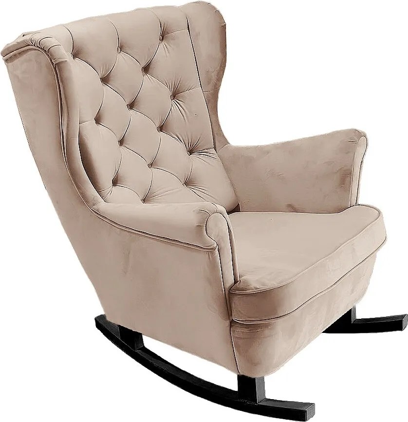 Fotel Relax z Tapicerowanym Siedzeniem i Podłokietnikami, Fotel TV 102x81x95cm Cappuccino_29811