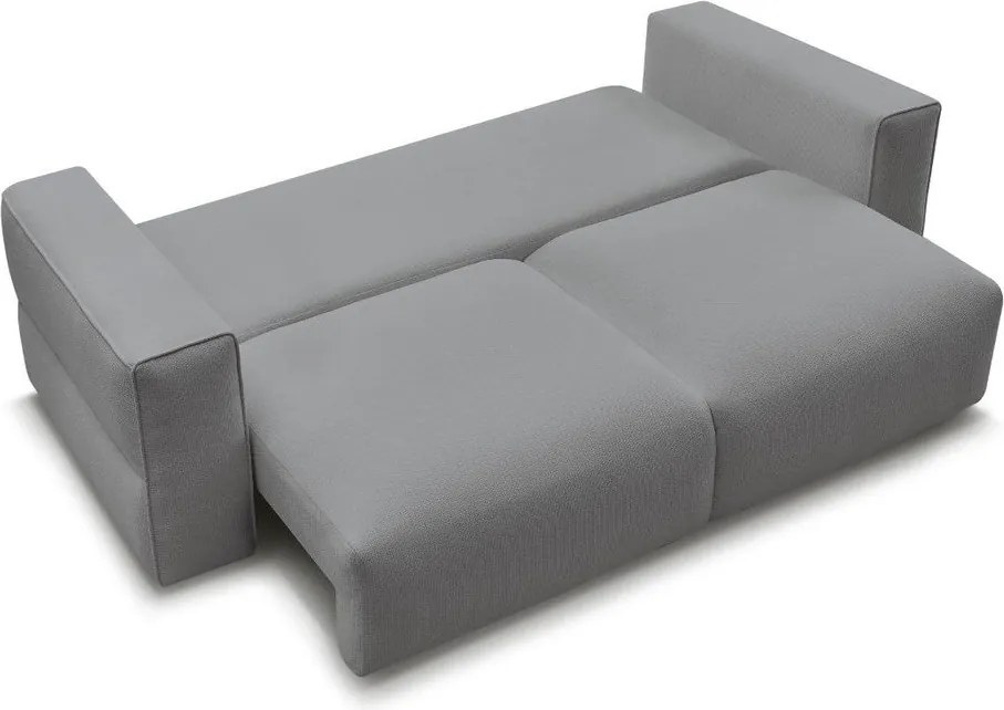 Szara rozkładana sofa ze schowkiem 265 cm Ezechiel – Bobochic Paris