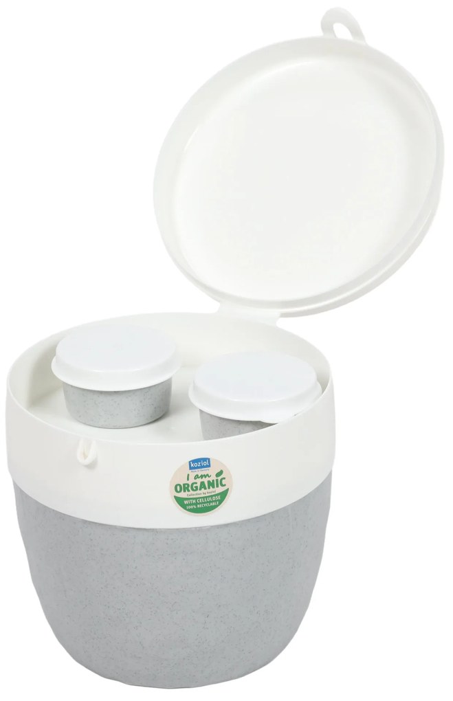 Śniadaniówka, pojemnik na sałatkę i sos BENTOBOX L, 3 elementy, KOZIOL