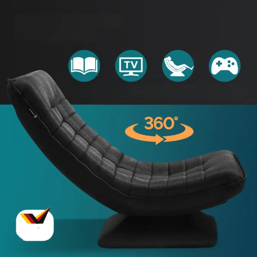 Leżanka ABERDEEN, 87x60x105cm, czarna Casaria