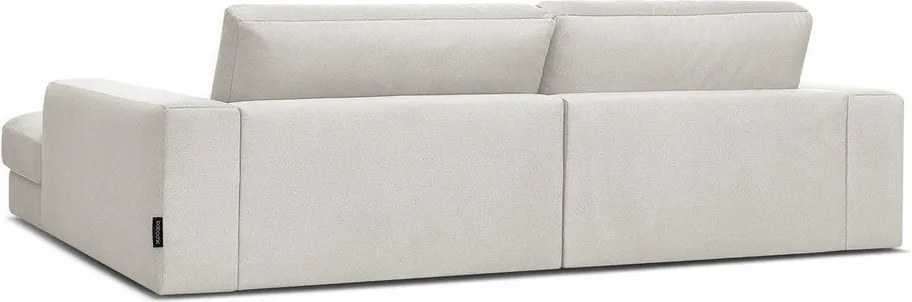 Beżowy aksamitny narożnik (prawostronny/z szezlongiem) Sierra – Bobochic Paris