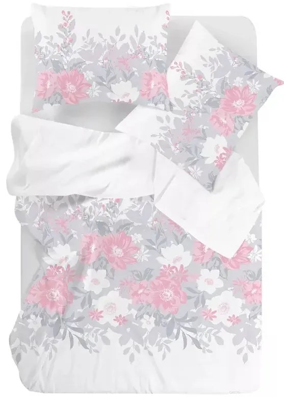 Pościel bawełniana Greno Premium New Joy 220x200 cm szara GRENO