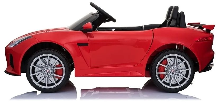 Auto na akumulator jaguar f-type czerwony lakier