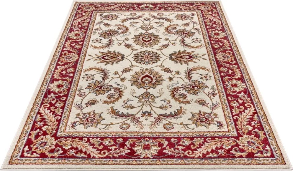 Dywan Luxor Perski Florystyczny kremowo - czerwony 160 cm x 235 cm