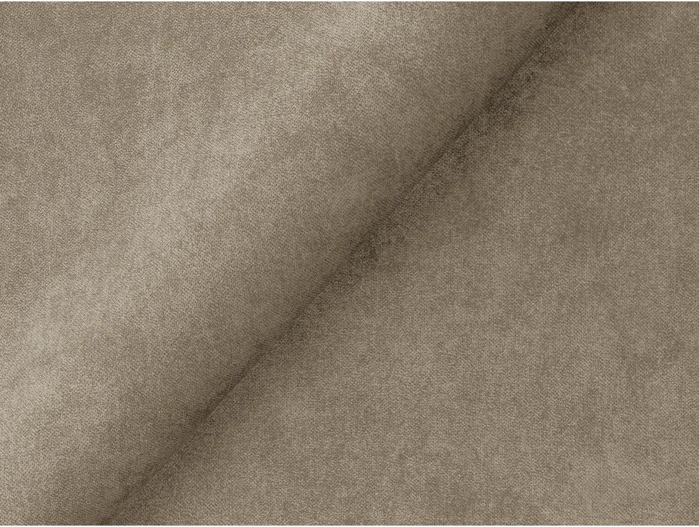 Brązowy aksamitny narożnik (prawostronny/z szezlongiem) Aloha – Makamii