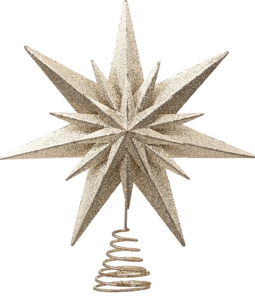 Podwójna gwiazda na czubek choinki, Ø 25 cm