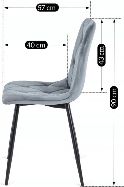 Zestaw Stół Okrągły Rozkładany HARRY 102-142 cm Dąb Artisan/Czarny i 4 Krzesła Tapicerowane ROBIN Szare Nowoczesne