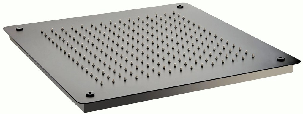 Deszczownica sufitowa XXL kwadratowa DPG5005Super płaska w kolorze czarnym - 50 x 50 cm - montaż w suficie podwieszanym