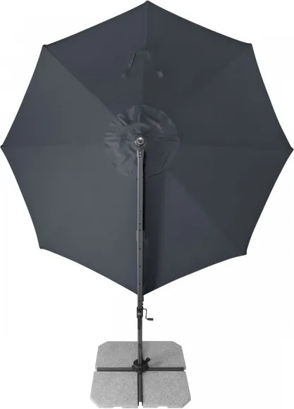Derby RAVENNA 330 cm – duży ogrodowy parasol z wysięgnikiem i boczną nogą - Towar z drobną wadą (S300)