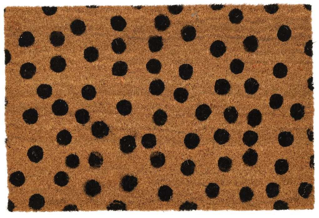 Wzorzysta wycieraczka z włókna kokosowego, 59 x 39 cm