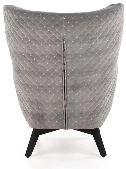 Fotel MARVEL VELVET szary HALMAR