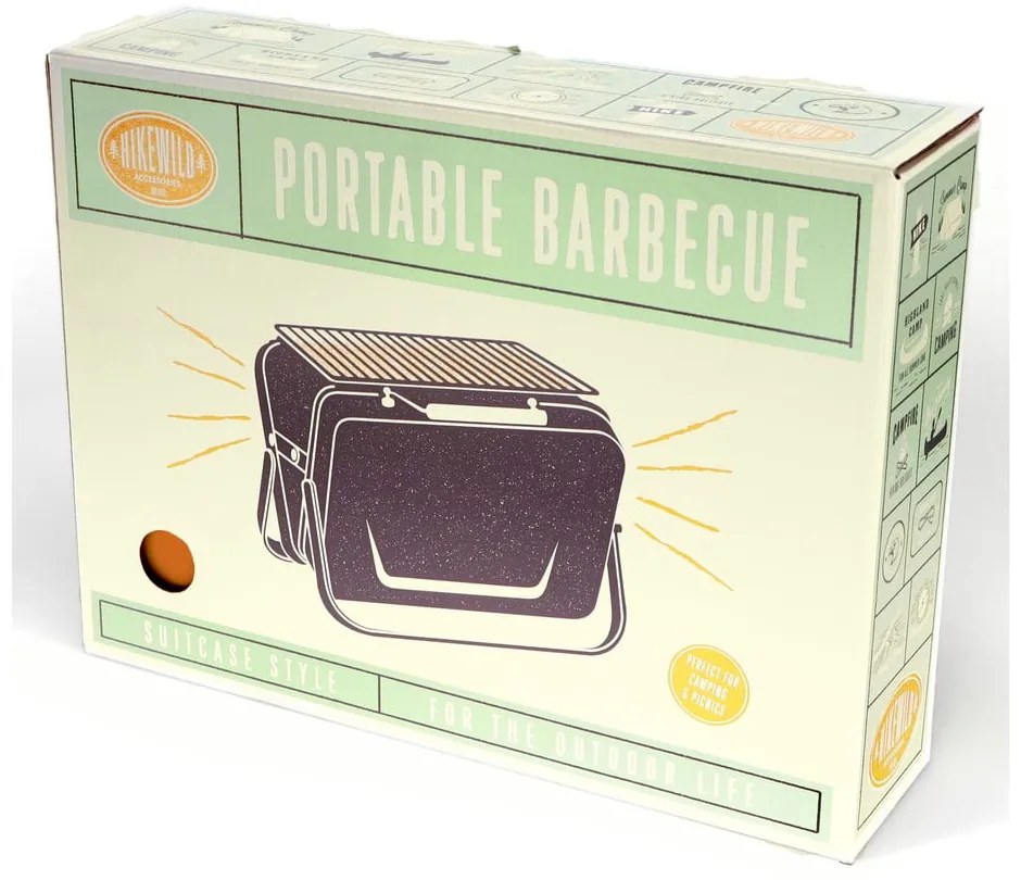 Przenośny grill na węgiel drzewny Burnt Orange – Rex London