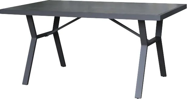 SIBIU Stół aluminiowy 140 x 80 cm, grafitowy