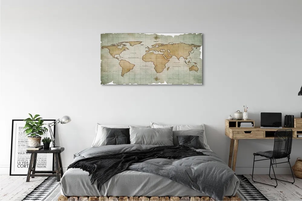 Obraz na płótnie Mapa