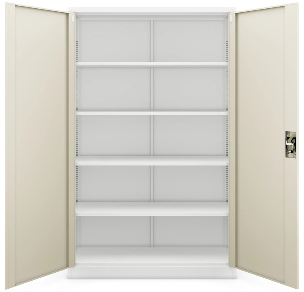 JAN II cabinet white RAL9003 sonoma oak H1850*W1150*D400