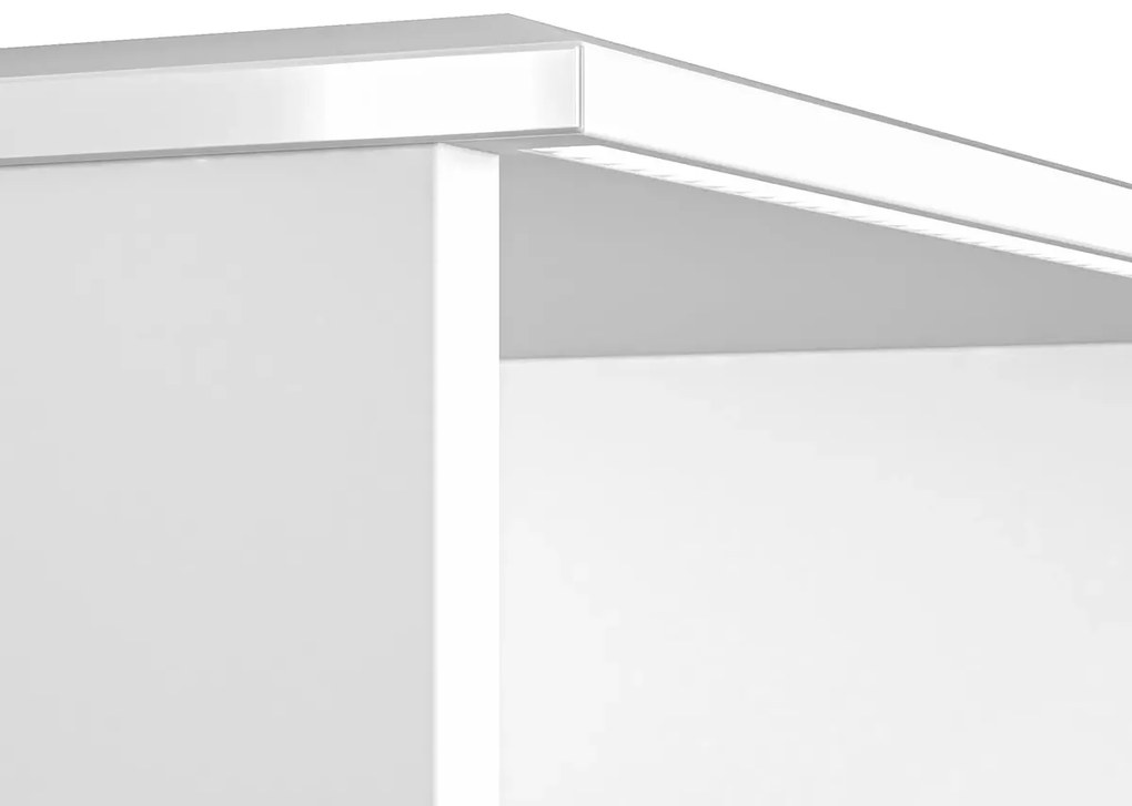 Szafka nocna BLANC 04 2S biały połysk ML MEBLE