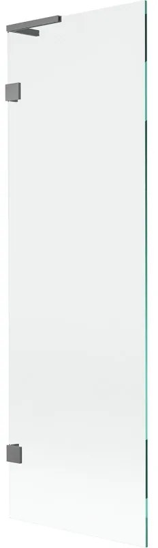 Mexen Lunar L parawan nawannowy 1-skrzydłowy 60 x 150 cm, transparent, gun metal - 897L-060-000-95-00
