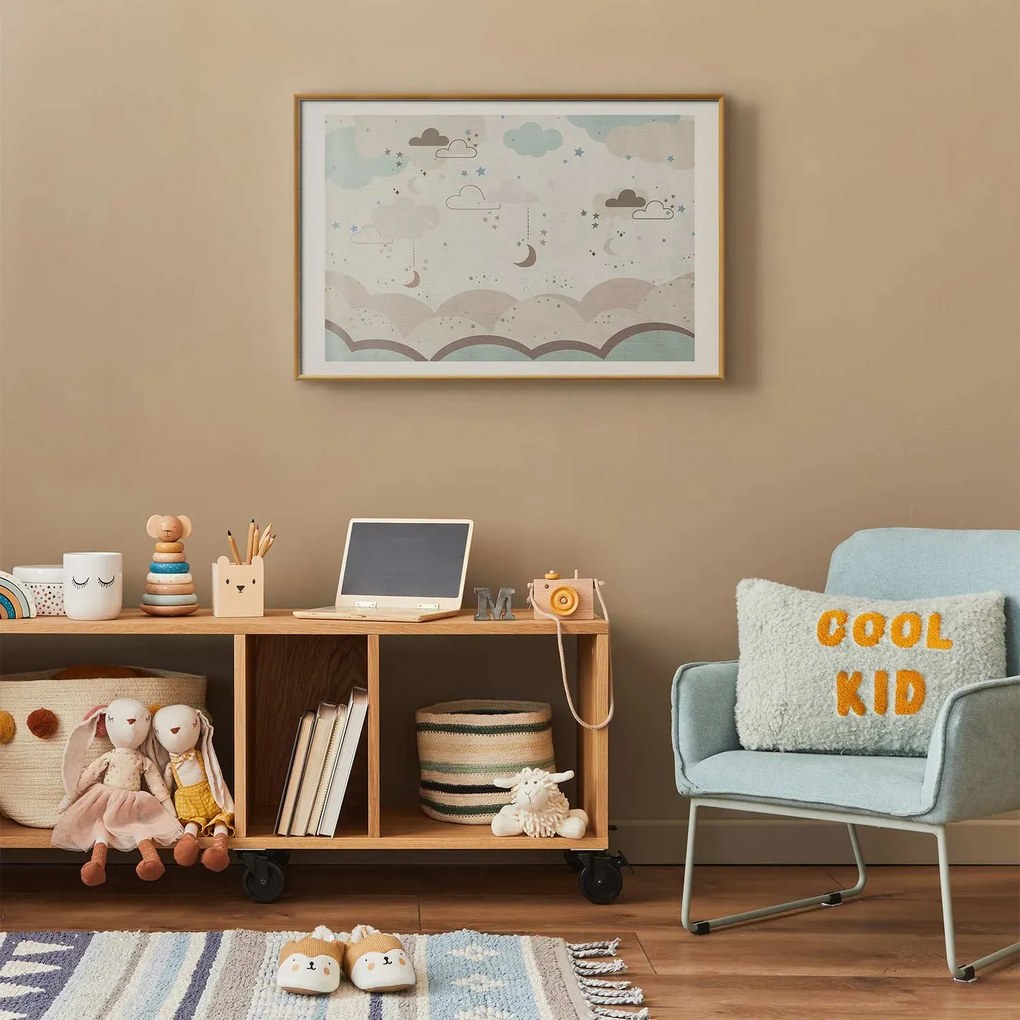 Plakat Bajkowa noc 42x29,7cm z ramą złotą z marginesem ARTGEIST B