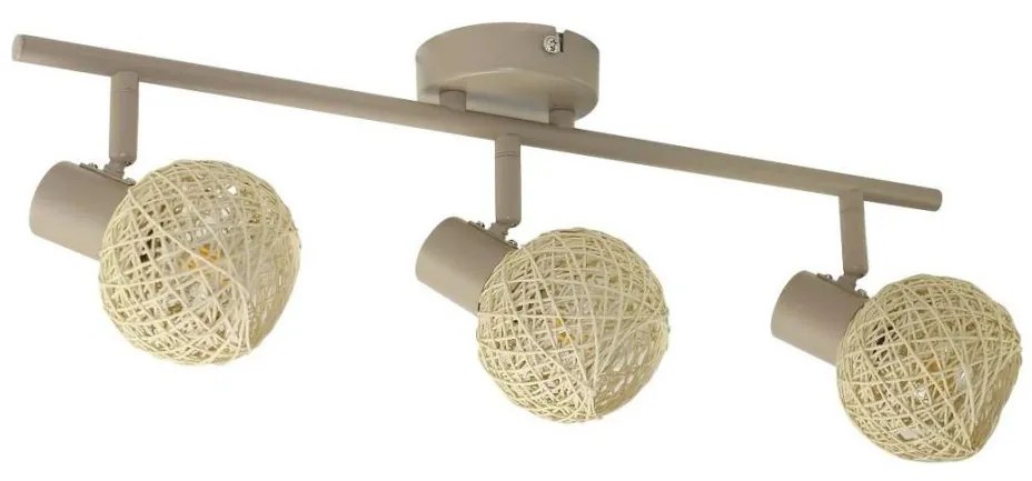 Oprawa punktowa DEX 3xE14/10W/230V beżowa/kremowa
