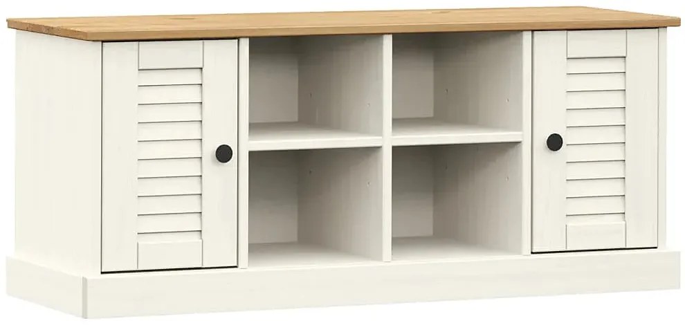 Sosnowa Biała Szafka Na Buty Z Siedziskiem W0-D34