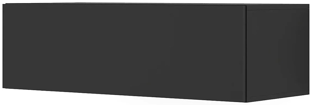 Czarna podwieszana szafka rtv 100 cm S9-A97