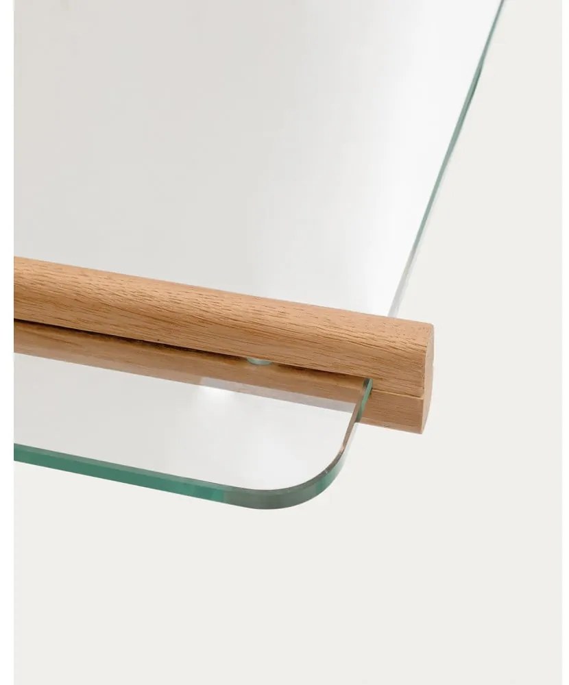Szklany modułowy system półek w naturalnym kolorze 110x28x30,5 cm Sitra – Kave Home