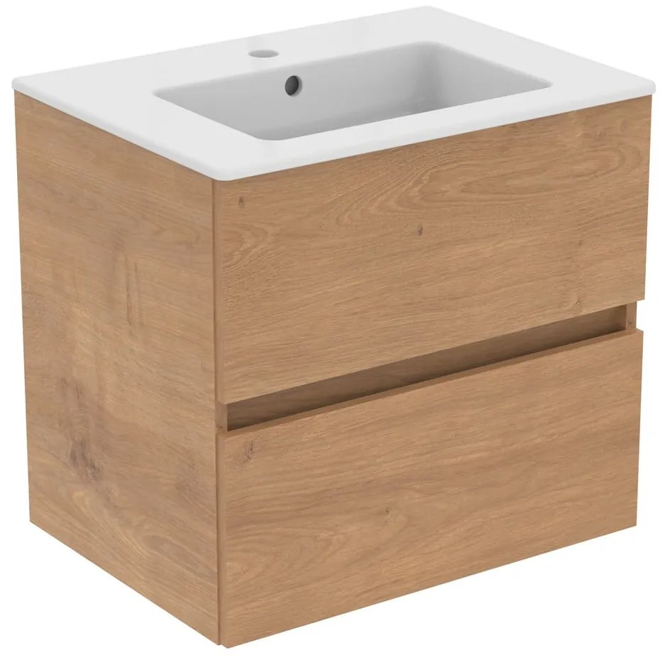 Wisząca szafka pod umywalkę w dekorze dębu 60x55 cm Eurovit+ – Ideal Standard