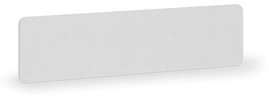 Parawan akustyczny na stół, tekstylny, 160 x 40 cm, biały