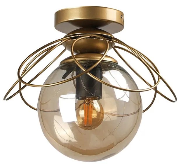 Lampa sufitowa w kolorze złota Alaca – Squid Lighting