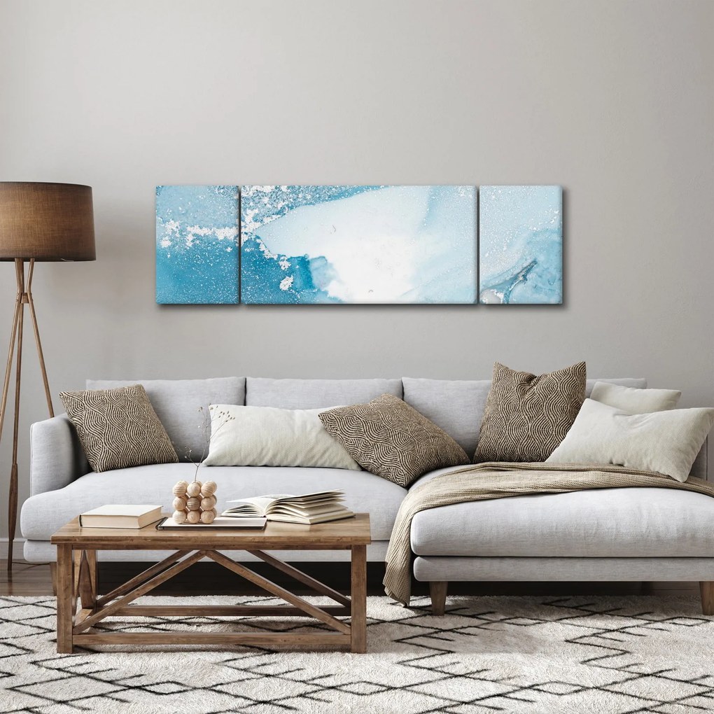 Obraz - Niebieski wystrój (170x50 cm)