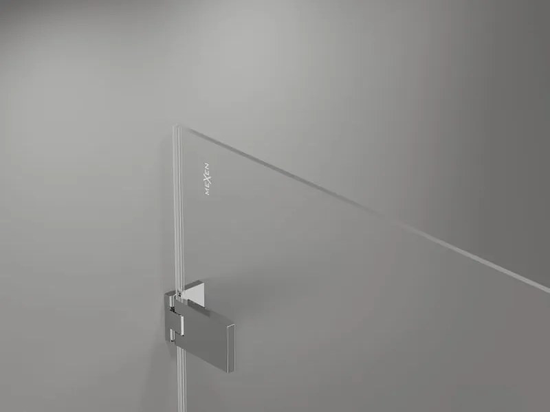 Mexen Lunar-F L drzwi prysznicowe składane lewe 140 cm, transparent, chrom - 836SL-140-050-01-00-L
