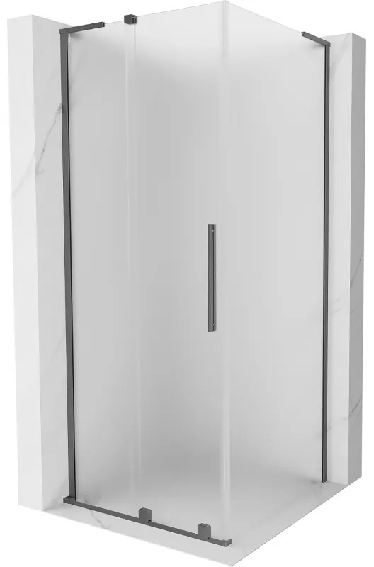 Mexen Velar L kabina prysznicowa rozsuwana 120 x 120 cm, szron, gun metal - 871-120-120-33-95
