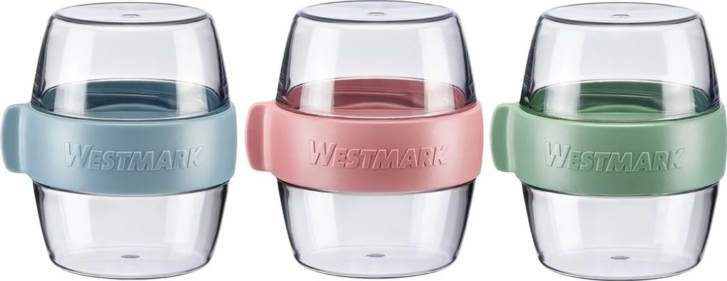 Westmark Dwuczęściowy pojemnik na przekąski MINI, 400 ml, różowy, S