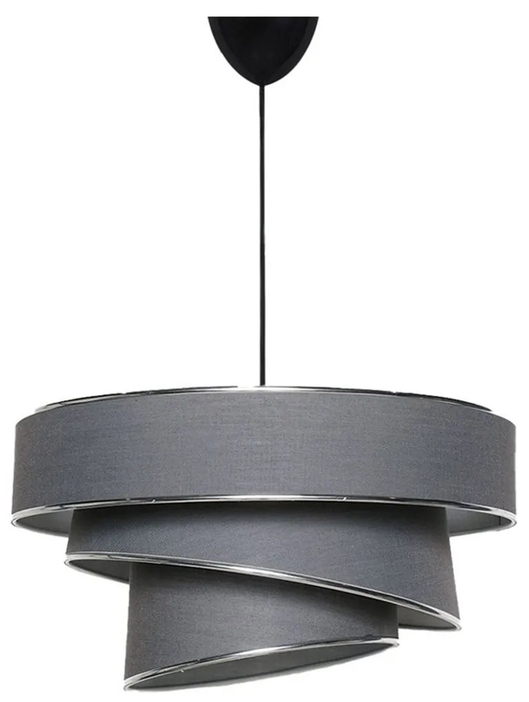 Lampa wisząca Couper - antracyt, srebrny