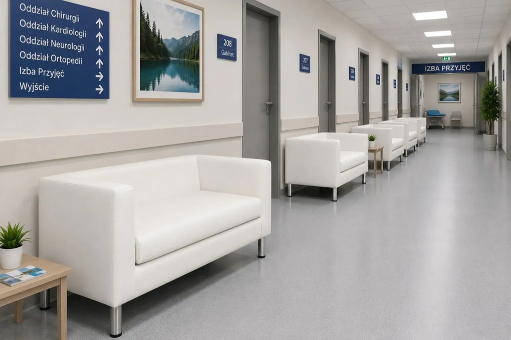 Sofa Monaco : Kolor nogi - Chrom, Kolor tkaniny - EKO-SKÓRA - 10D, Typ tkaniny - Eko-skóra , Wysokość nogi - 15 cm